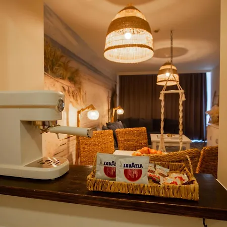 Lägenhet Beach Boho Private Spa Suite 75M - Jacuzzi, Sauna Ir & Sea View *