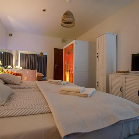 Beach Boho Private Spa Suite 75M - Jacuzzi, Sauna Ir & Sea View Lägenhet Kołobrzeg